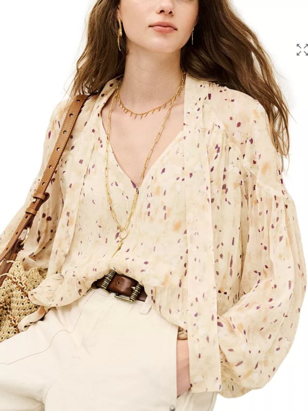 ba&sh KAMALA long-sleeve blouse